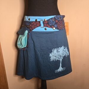 Whimsgoth Fairy / Y2K Boho Gothic Forest Core Tree Of Life Skirt See Details